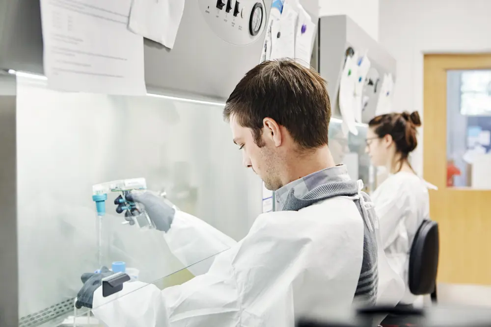 scientist at work