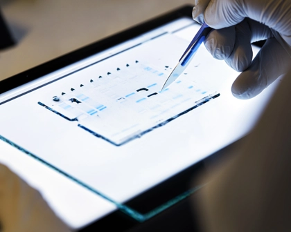 Close up of lab equipment (Wavre)